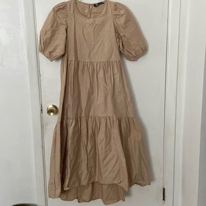 Zara tan midi dress